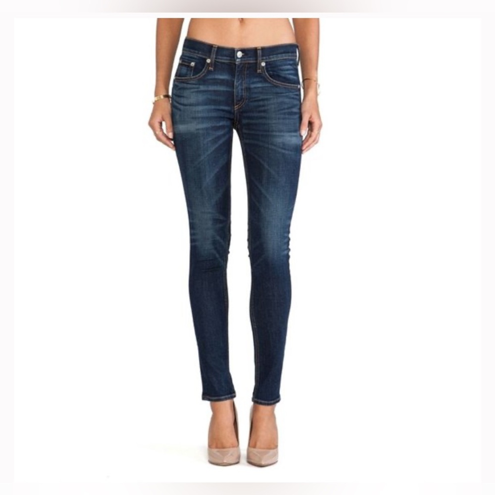 rag & bone Cate Mid-Rise Skinny Jean - Doheny wash (Excellent Used Condition)